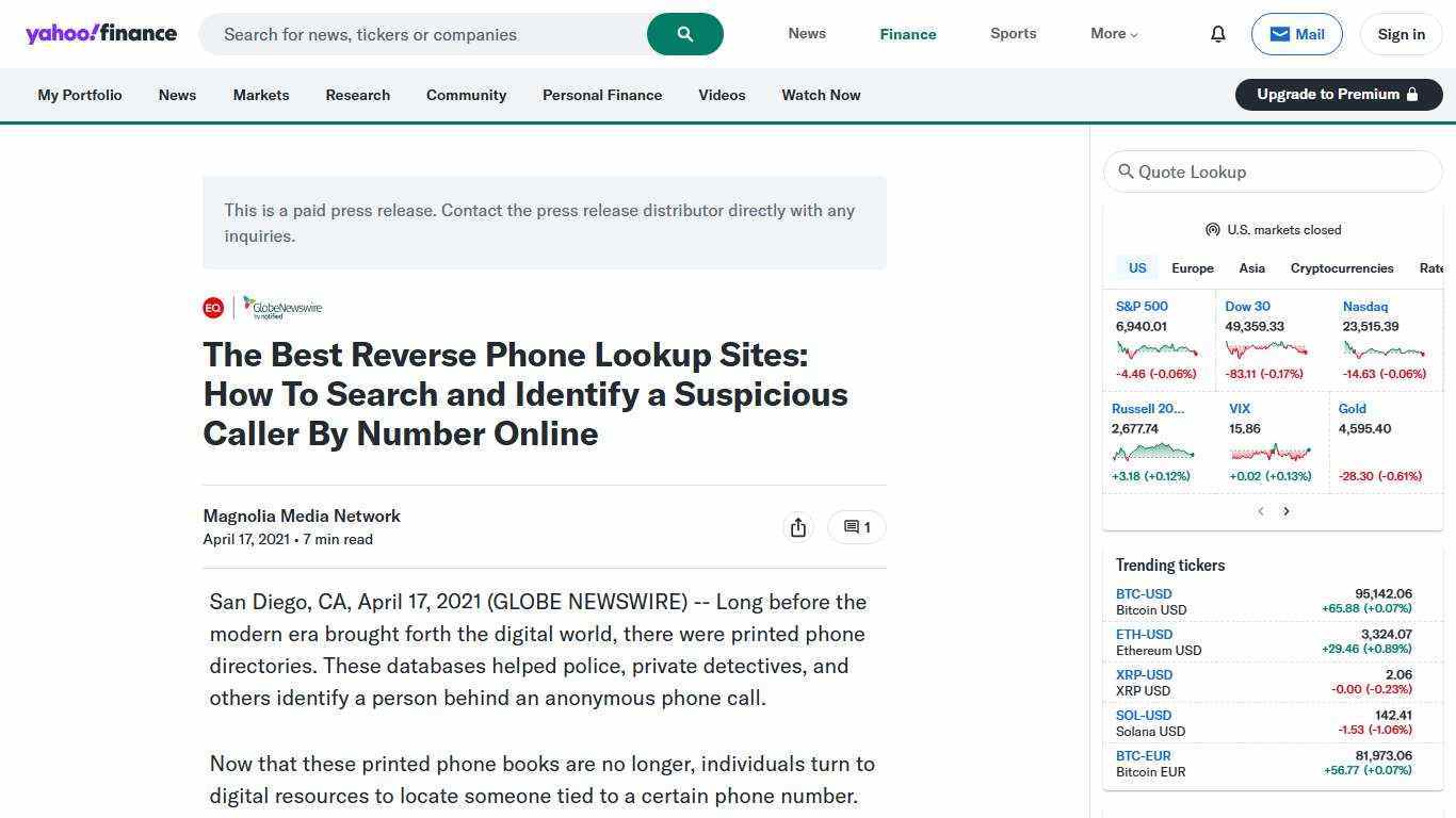 The Best Reverse Phone Lookup Sites: How To Search and Identify a Suspicious Caller By Number Online